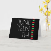 Juneteenth Holiday Karte (Gelbe Blume)
