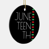 Juneteenth Holiday Keramik Ornament (Rechts)