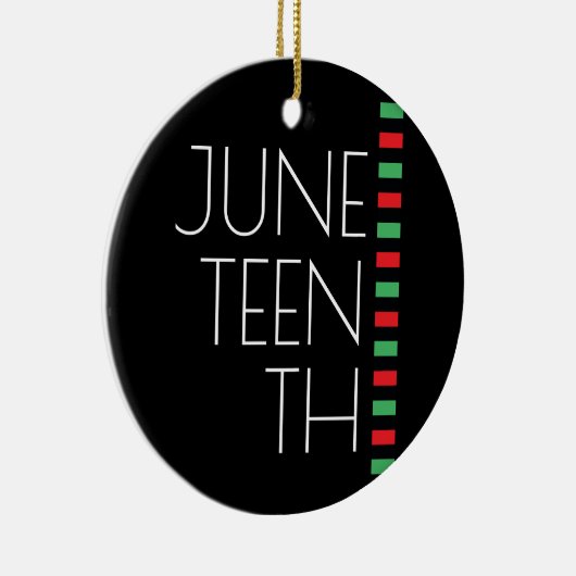 Juneteenth Holiday Keramik Ornament (Rechts)
