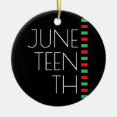 Juneteenth Holiday Keramik Ornament (Vorne)