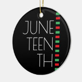 Juneteenth Holiday Keramik Ornament (Links)