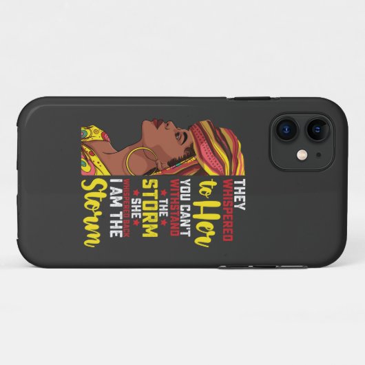 Juneteenth I bin der Sturm Melanin Black Girl Case-Mate iPhone Hülle (Rückseite (Horizontal))