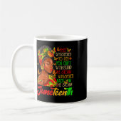 Juneteenth Ich Bin Der Sturm Schwarze Frauen Schwa Kaffeetasse (Links)