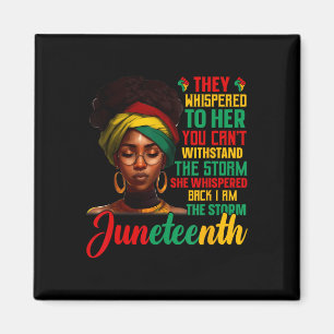 Juneteenth Ich Bin Der Sturm Schwarze Frauen Schwa Magnet