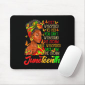Juneteenth Ich bin der Sturm Schwarze Frauen Schwa Mousepad (Mit Mouse)