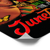 Juneteenth Ich bin der Sturm schwarze Frauen schwa Poster (Ecke)