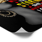 Juneteenth Ich bin der Sturm schwarze Frauen schwa Poster (Ecke)