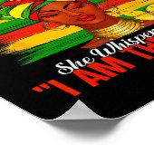 Juneteenth Ich bin der Sturm schwarze Frauen schwa Poster (Ecke)