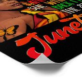 Juneteenth Ich bin der Sturm schwarze Frauen schwa Poster (Ecke)