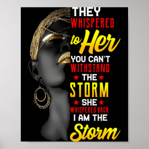 Juneteenth ich bin die schwarze Frau schwarze Gesc Poster