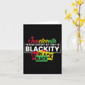 Juneteenth Im Black Everyday Karte (Gelbe Blume)