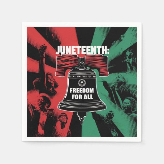 Juneteenth ist Freiheit für alle Freiheit Serviette (Vorderseite)