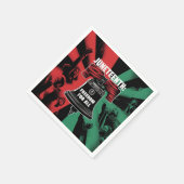 Juneteenth ist Freiheit für alle Freiheit Serviette (Ecke)