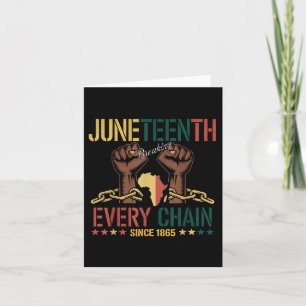 Juneteenth ist mein Unabhängigkeitstag 1865 Gesche Karte