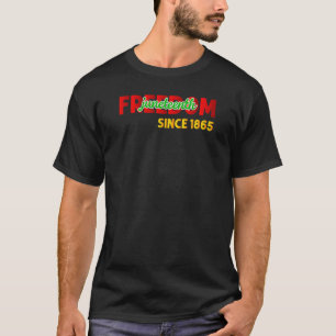 Juneteenth ist mein Unabhängigkeitstag 1865 Schwar T-Shirt