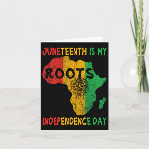 Juneteenth ist mein Unabhängigkeitstag afrikanisch Karte