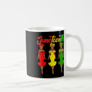 Juneteenth ist mein Unabhängigkeitstag Afro Melani Kaffeetasse
