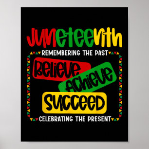 Juneteenth ist mein Unabhängigkeitstag Glaube Erre Poster
