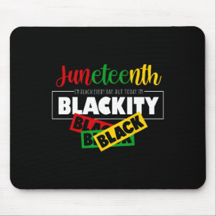 Juneteenth ist mein Unabhängigkeitstag Schwarze Fr Mousepad