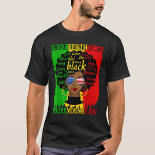 Juneteenth ist mein Unabhängigkeitstag schwarze Fr T-Shirt