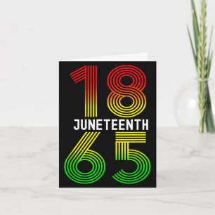 Juneteenth ist mein Unabhängigkeitstag schwarzer S Karte
