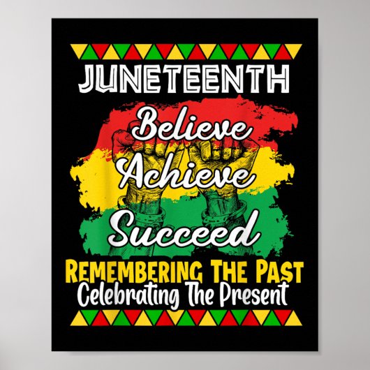 Juneteenth ist mein Unabhängigkeitstag Schwarzer S Poster (Vorne)