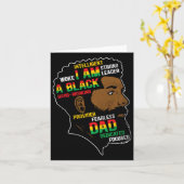 Juneteenth ist mein Unabhängigkeitstag Schwarzer V Karte (Gelbe Blume)