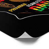 Juneteenth ist mein Unabhängigkeitstag Schwarzer V Poster (Ecke)