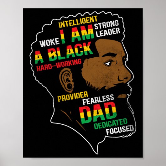 Juneteenth ist mein Unabhängigkeitstag Schwarzer V Poster (Vorne)