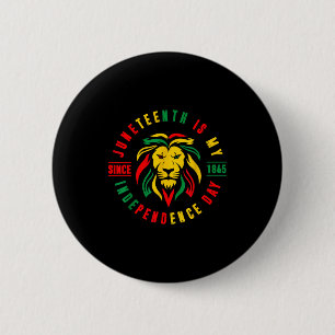 Juneteenth ist Unabhängigkeitstag löwenmäßig seit Button