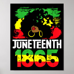 Juneteenth ist Unabhängigkeitstag schwarze Frauen Poster