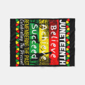 Juneteenth ist Unabhängigkeitstag schwarzer Stolz Fleecedecke (Vorderseite (Horizontal))