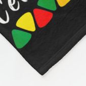 Juneteenth ist Unabhängigkeitstag schwarzer Stolz Fleecedecke (Ecke)