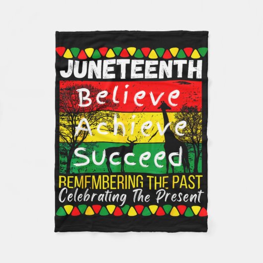 Juneteenth ist Unabhängigkeitstag schwarzer Stolz Fleecedecke (Vorderseite)