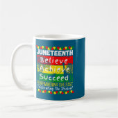 Juneteenth ist Unabhängigkeitstag schwarzer Stolz  Kaffeetasse (Links)