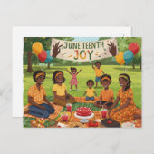 Juneteenth Joy Postkarte (Vorne/Hinten)
