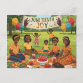 Juneteenth Joy Postkarte (Vorderseite)
