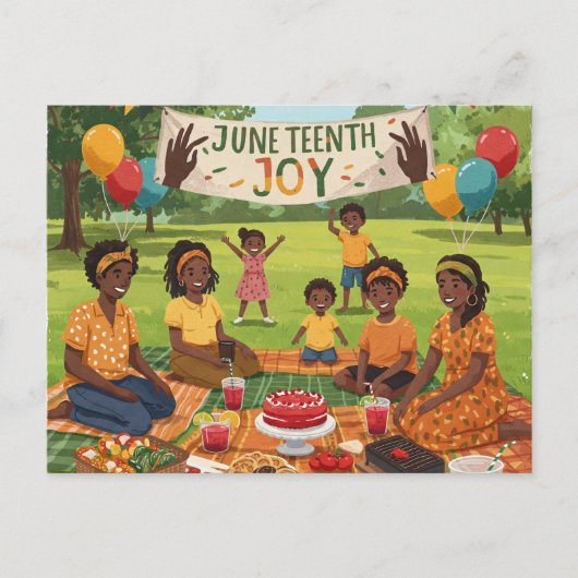 Juneteenth Joy Postkarte (Vorderseite)