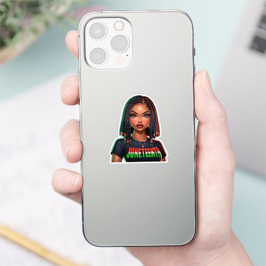 Juneteenth Joy Sticker (Telefon)