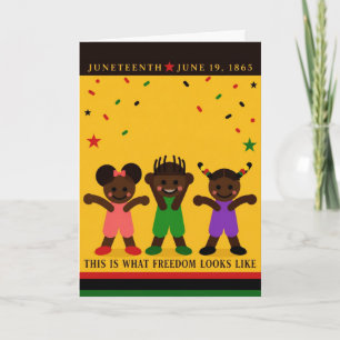 Juneteenth-Karte Feiertagskarte