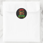 Juneteenth Kinder Frauen Männer frohes Juneteenth  Runder Aufkleber (Tasche)
