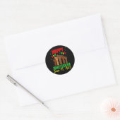 Juneteenth Kinder Frauen Männer frohes Juneteenth  Runder Aufkleber (Umschlag)