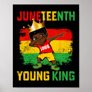 Juneteenth King feiert 1865 Black Boys Kids T Poster