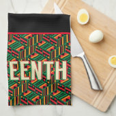 Juneteenth Kitchtuch Geschirrtuch (Viertel Falte)