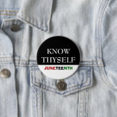 Juneteenth KNOW SICH SELBST Button (Beispiel)