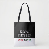 JUNETEENTH Know Thyself Tasche (Vorderseite)