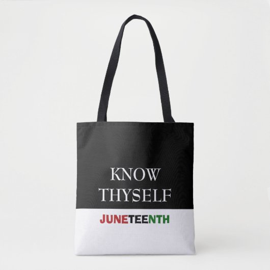 JUNETEENTH Know Thyself Tasche (Vorderseite)