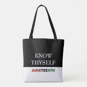 JUNETEENTH Know Thyself Tasche (Rückseite)