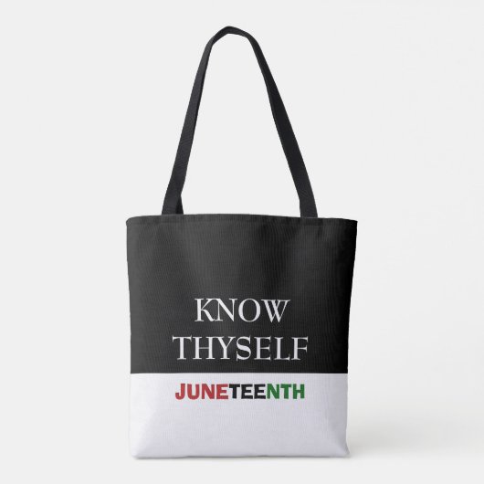 JUNETEENTH Know Thyself Tasche (Rückseite)