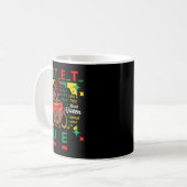 Juneteenth-Königin Melanin Schwester Schwarze Magi Kaffeetasse (Vorderseite Links)